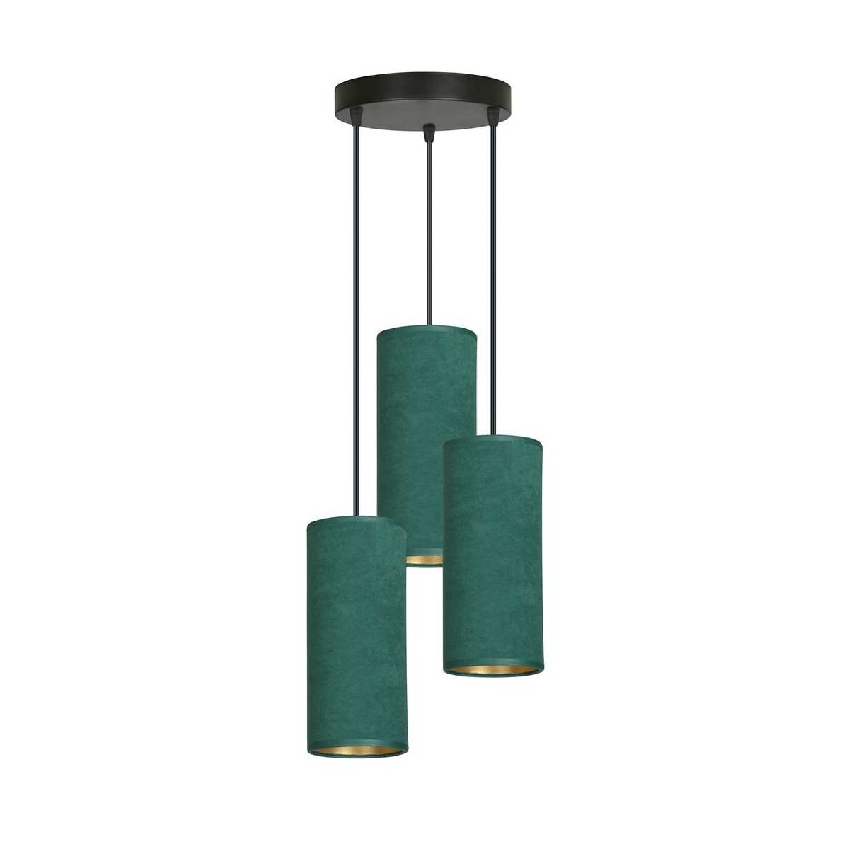 LAMPA WISZĄCA BENTE 3 BL PREMIUM GREEN kolor zielony / złoty