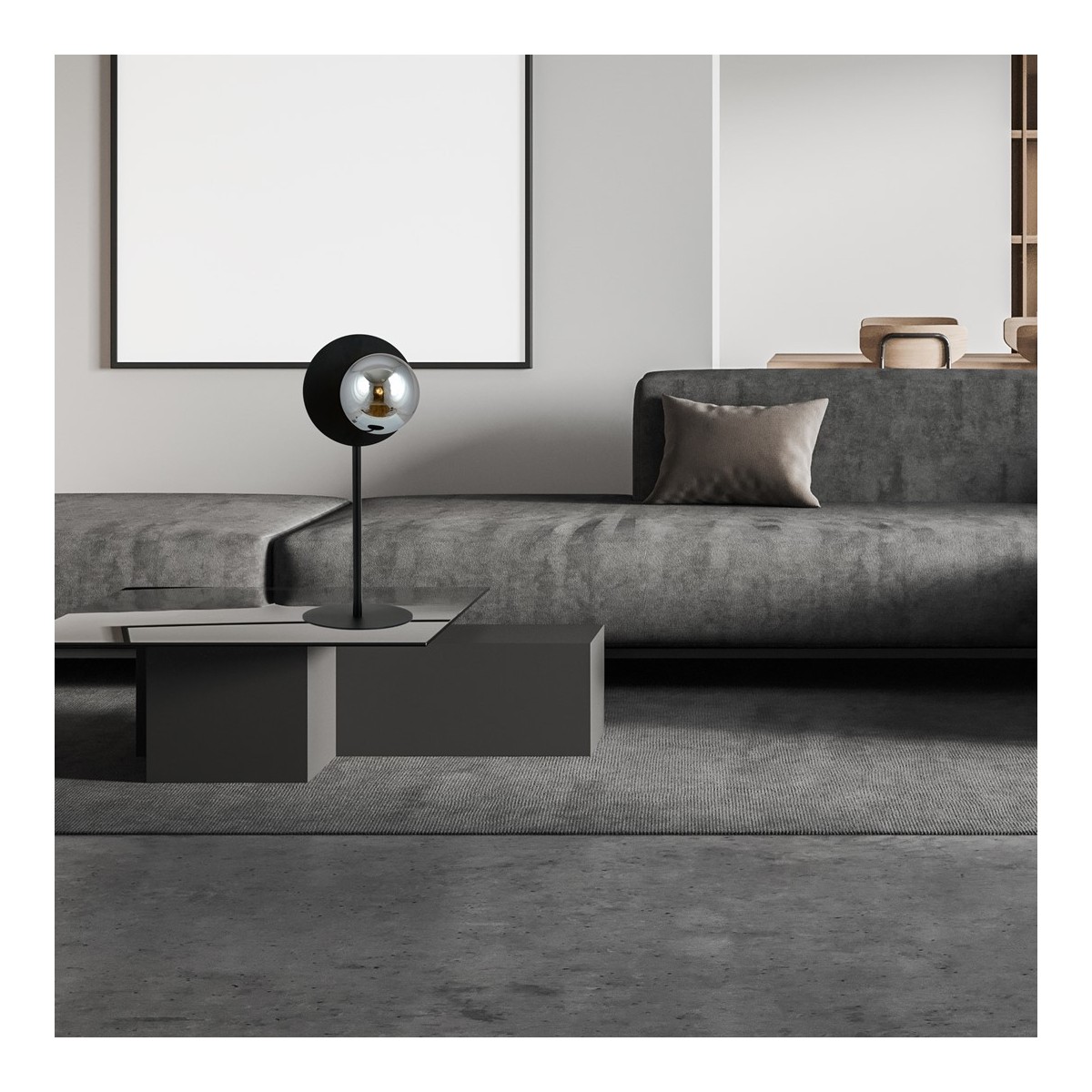 Lampka biurkowa OSLO LN BLACK/GRAFIT kolor grafit polska produkcja