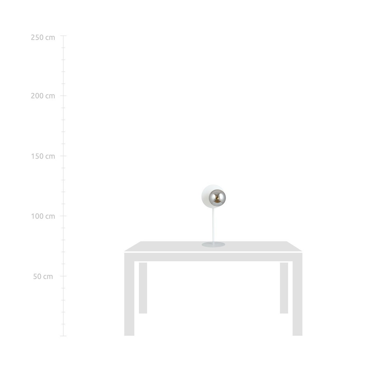 Lampka biurkowa OSLO LN WHITE/GRAFIT kolor grafit polska produkcja