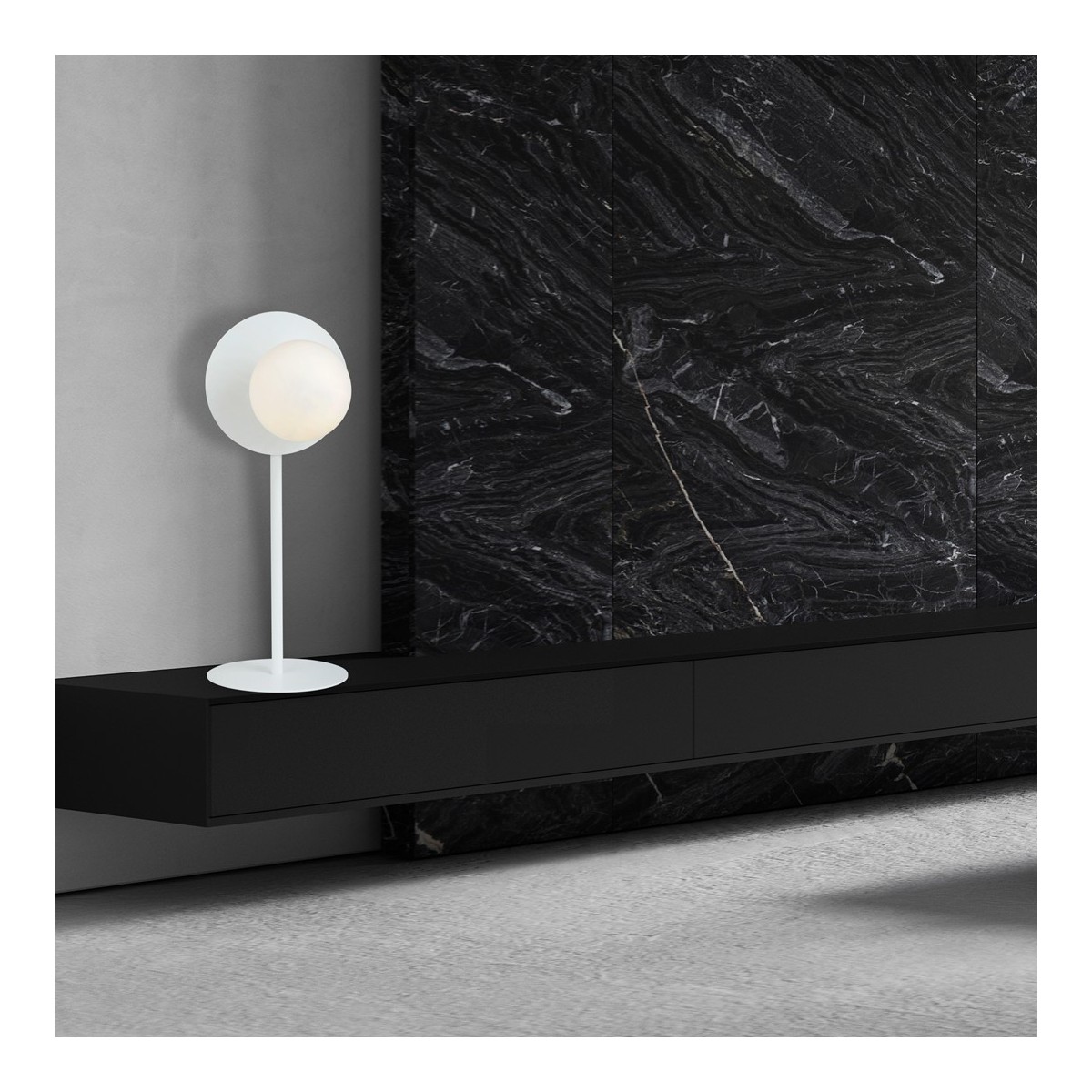 Lampka biurkowa OSLO LN WHITE/OPAL kolor biały polska produkcja