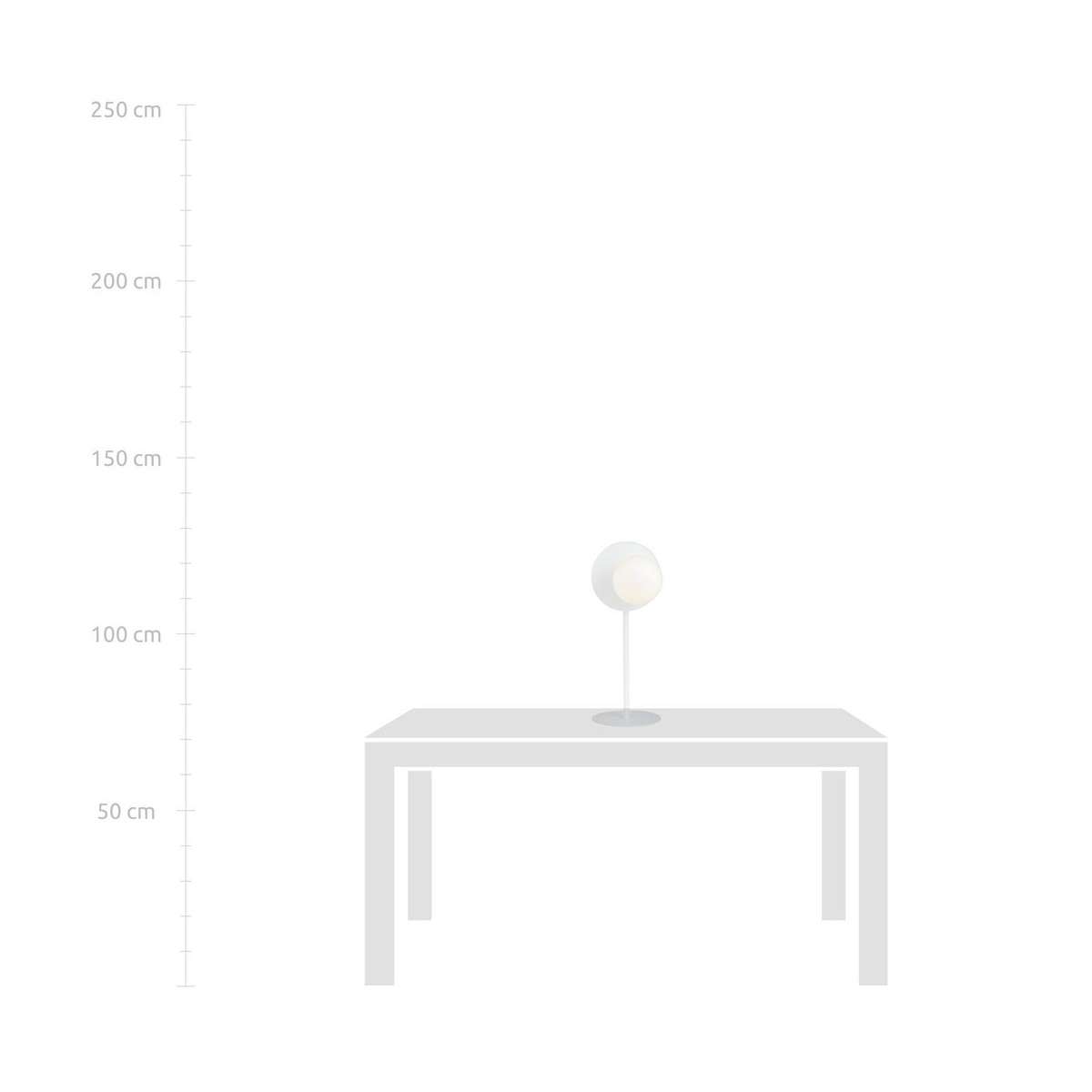 Lampka biurkowa OSLO LN WHITE/OPAL kolor biały polska produkcja