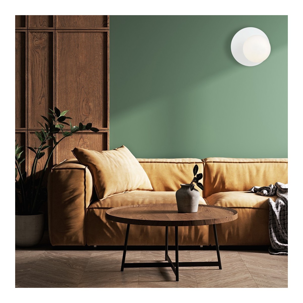 Kinkiet OSLO K1 WHITE/OPAL kolor biały polska produkcja