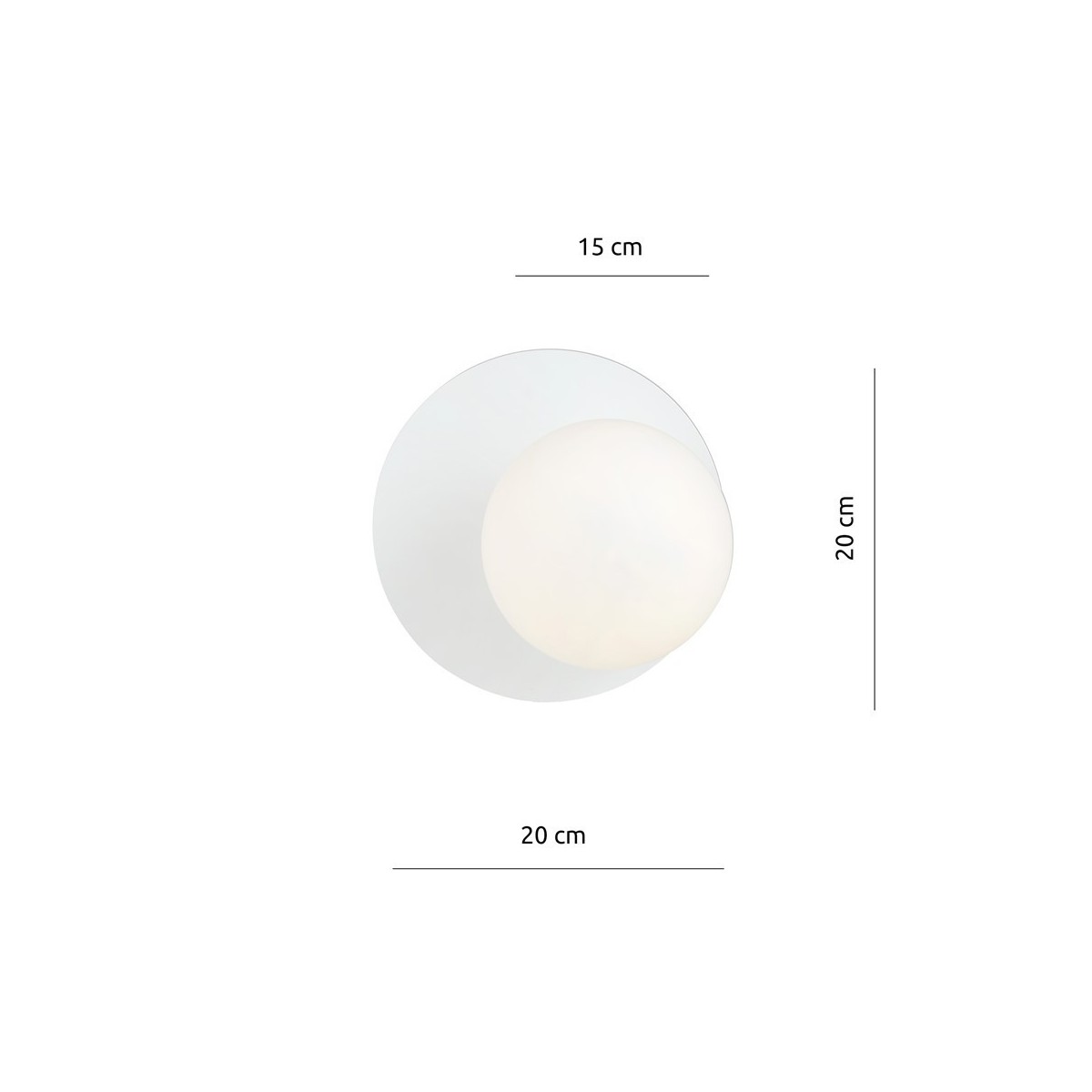 Kinkiet OSLO K1 WHITE/OPAL kolor biały polska produkcja