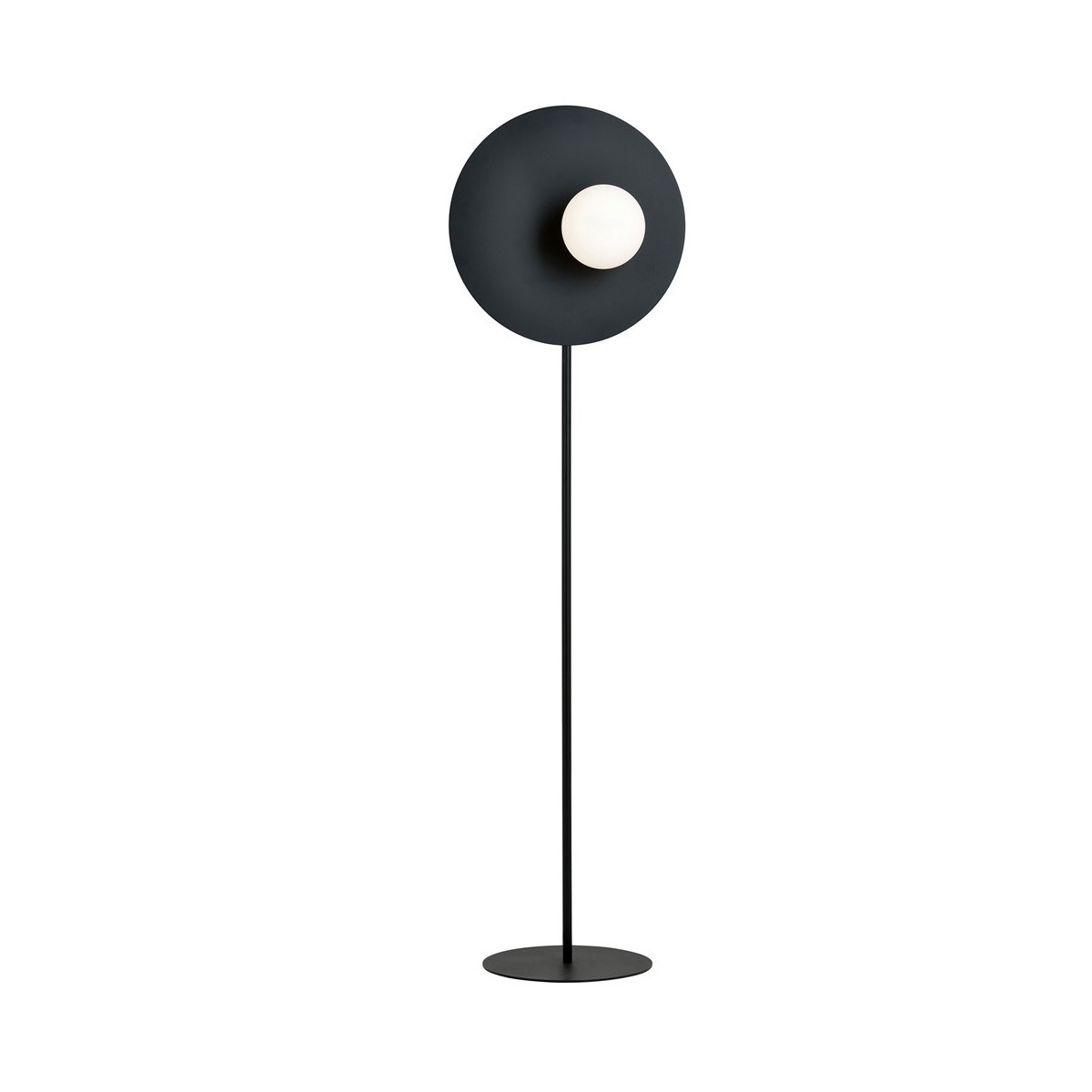 Lampa stojąca OSLO LP BLACK/OPAL kolor biały polska produkcja