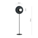 Lampa stojąca OSLO LP BLACK/OPAL kolor biały polska produkcja