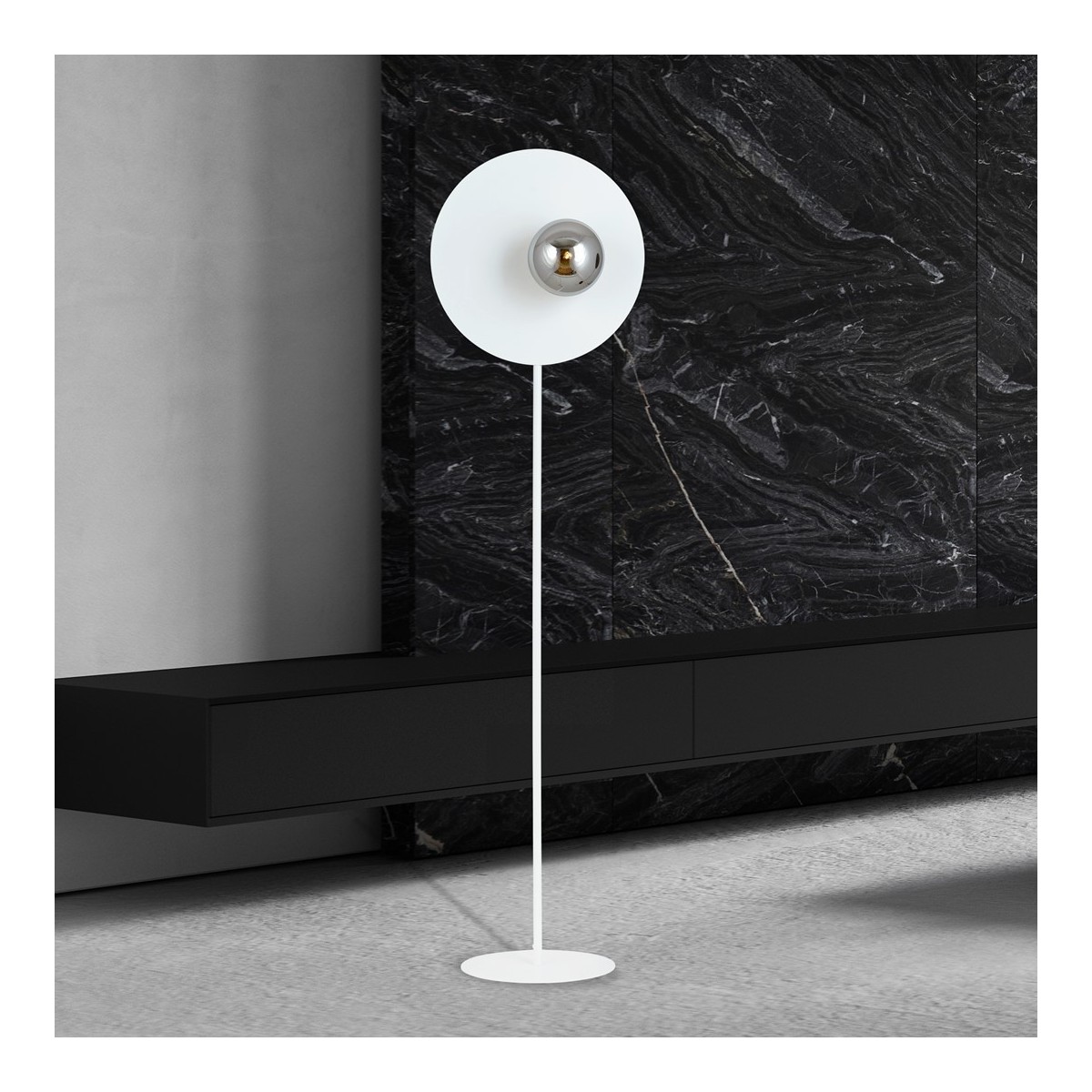 Lampa stojąca OSLO LP WHITE/GRAFIT kolor grafit polska produkcja