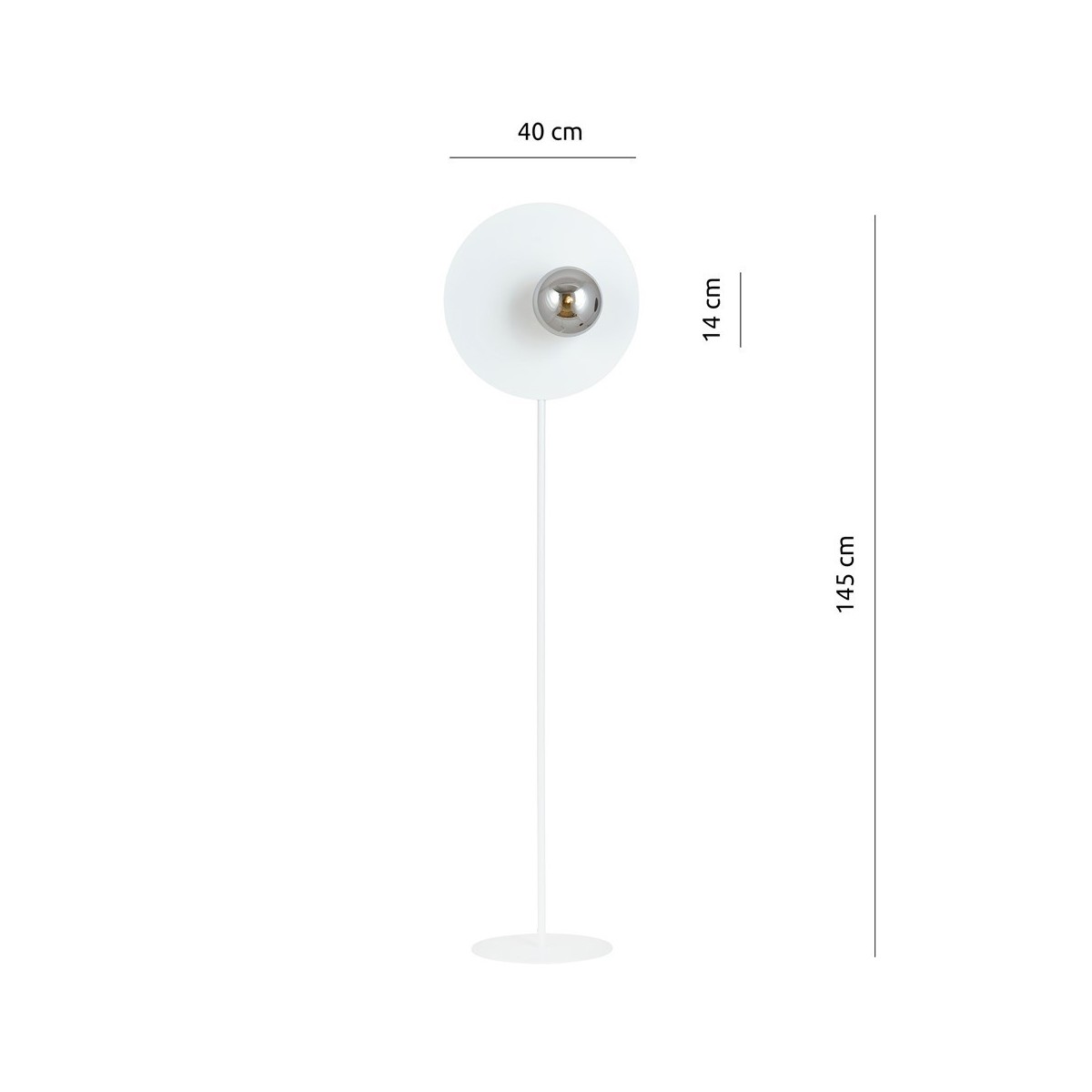 Lampa stojąca OSLO LP WHITE/GRAFIT kolor grafit polska produkcja