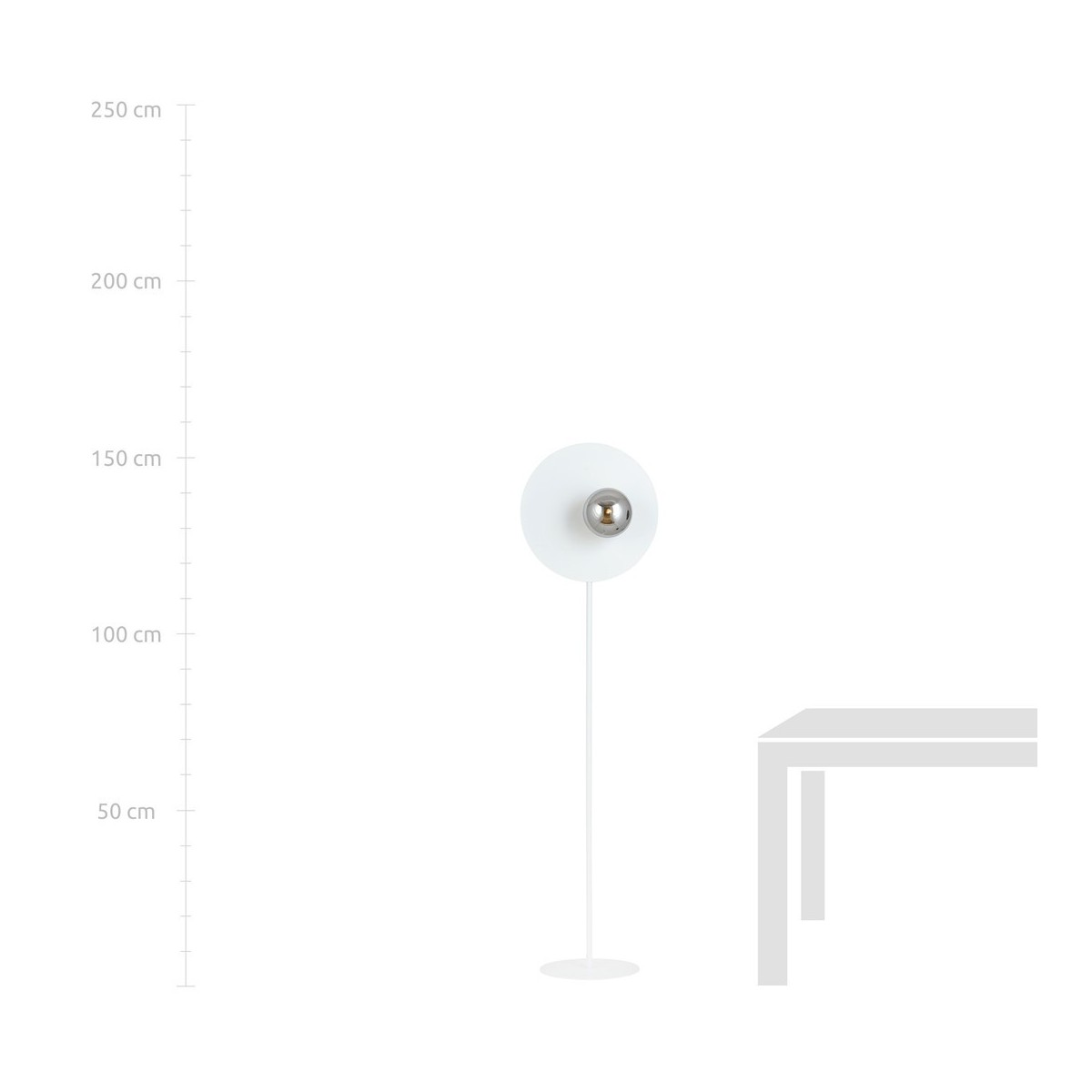 Lampa stojąca OSLO LP WHITE/GRAFIT kolor grafit polska produkcja