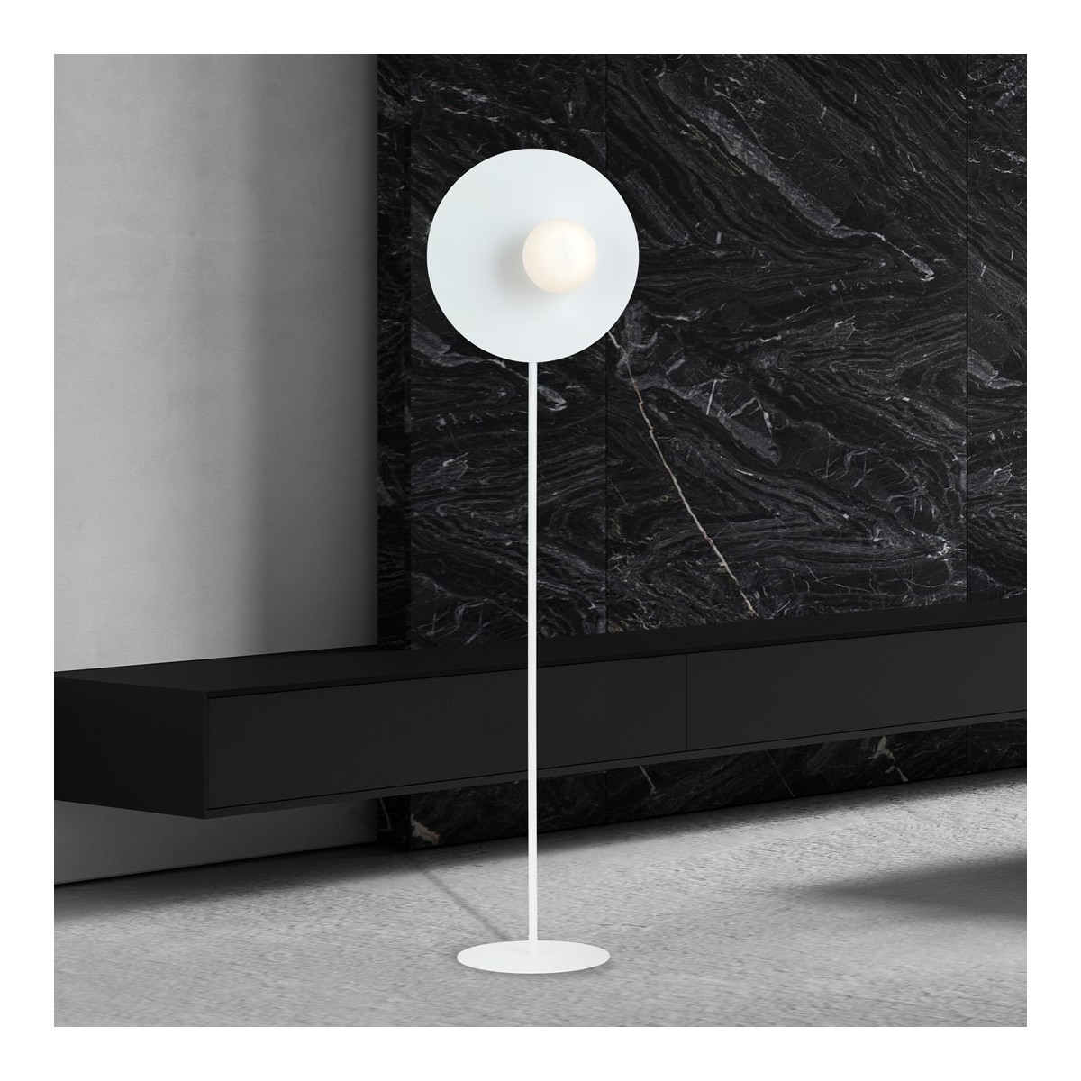 Lampa stojąca OSLO LP WHITE/OPAL kolor biały polska produkcja