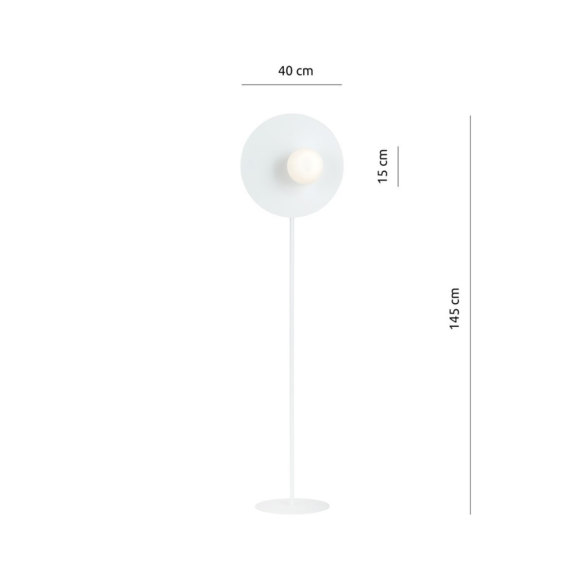 Lampa stojąca OSLO LP WHITE/OPAL kolor biały polska produkcja