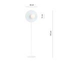 Lampa stojąca OSLO LP WHITE/OPAL kolor biały polska produkcja