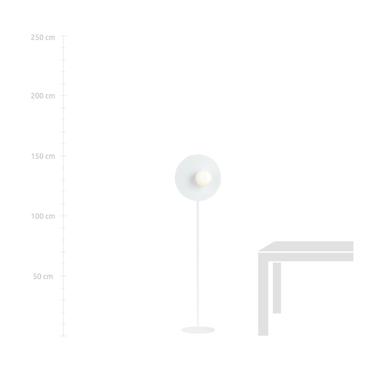 Lampa stojąca OSLO LP WHITE/OPAL kolor biały polska produkcja