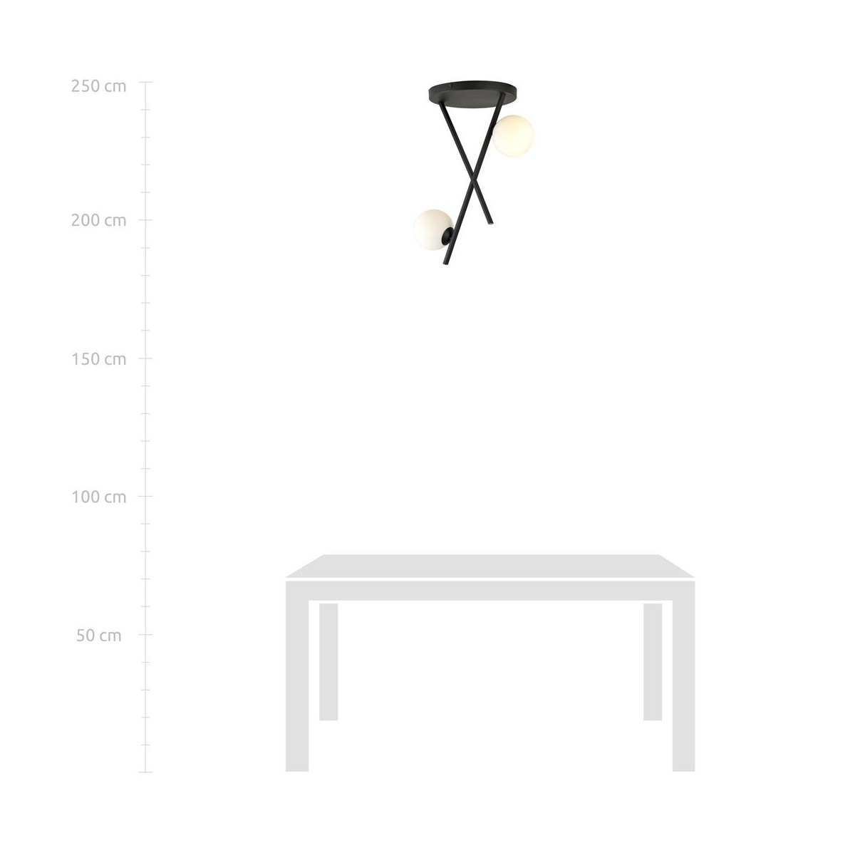 Żyrandol RIVER 2 OPAL kolor biały polska produkcja