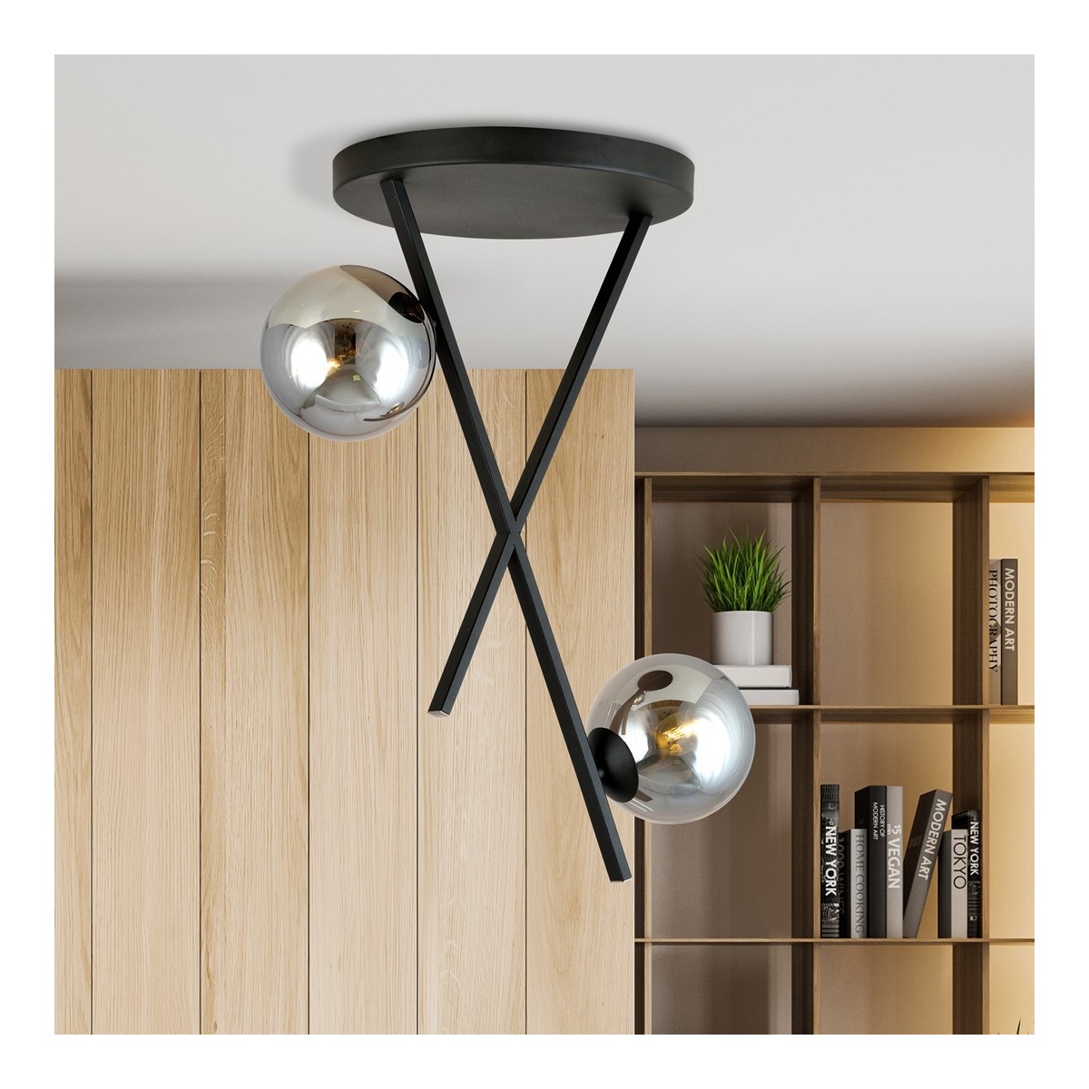 Żyrandol RIVER 2 GRAFIT kolor grafit polska produkcja