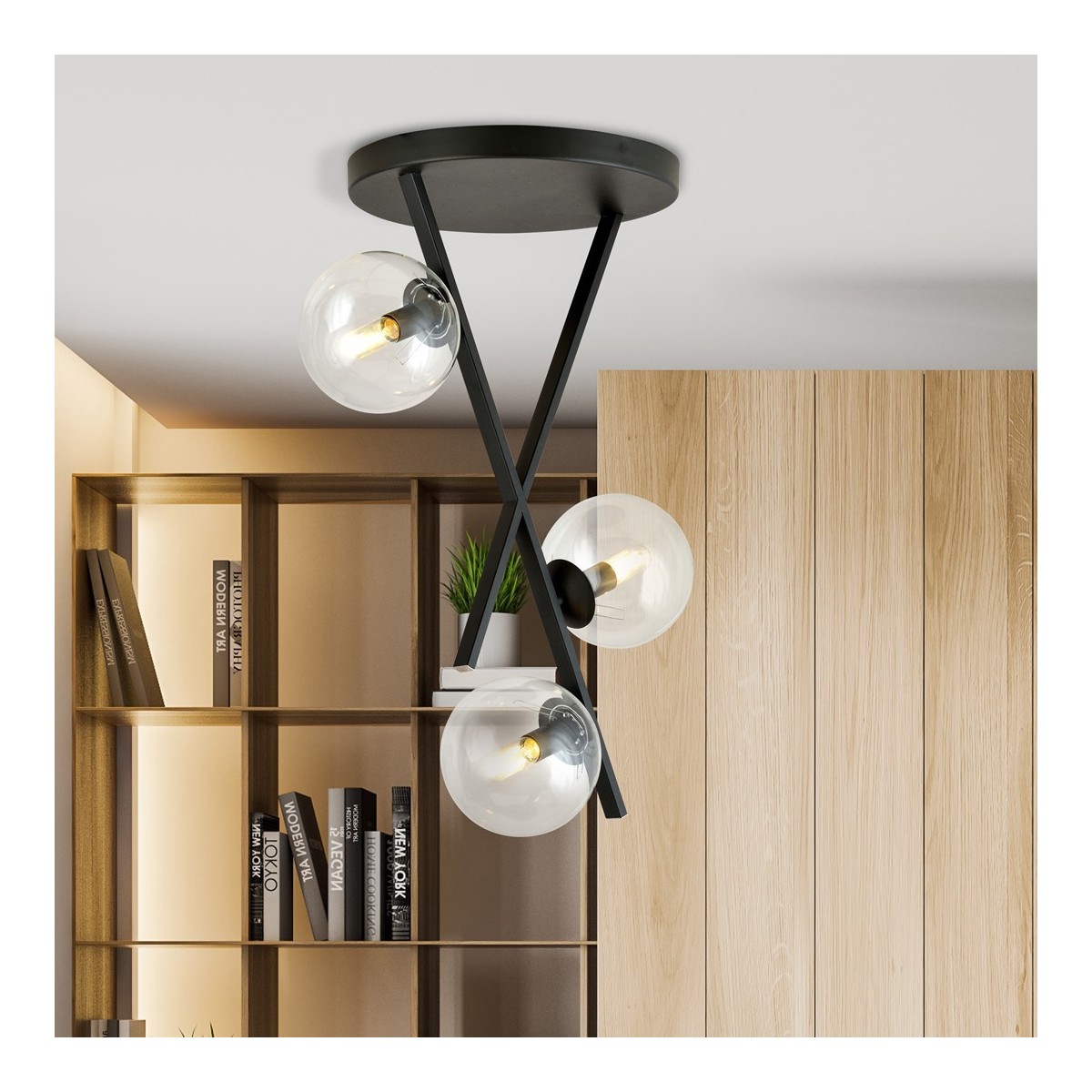 Żyrandol RIVER 3 TRANSPARENT kolor transparentny polska produkcja