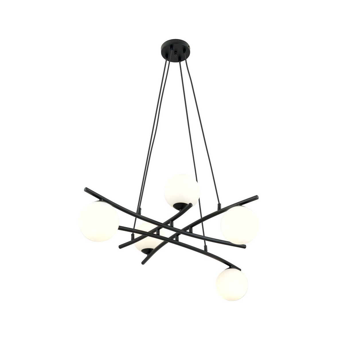 Lampa wisząca ESSA 5 OPAL kolor biały polska produkcja