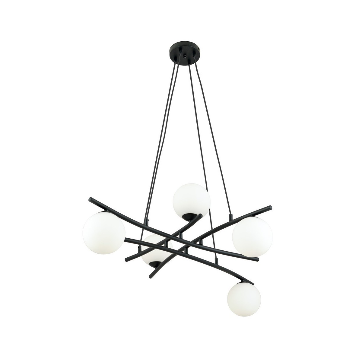 Lampa wisząca ESSA 5 OPAL kolor biały polska produkcja