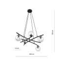 Lampa wisząca ESSA 5 TRANSPARENT kolor transparentny polska produkcja