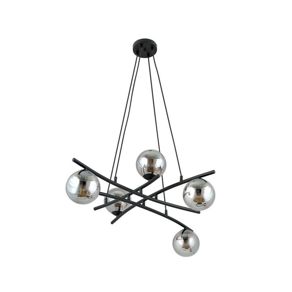 Lampa wisząca ESSA 5 GRAFIT kolor grafit polska produkcja