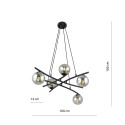 Lampa wisząca ESSA 5 GRAFIT kolor grafit polska produkcja