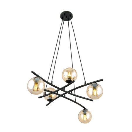 Lampa wisząca ESSA 5 miodowy kolor miodowy polska produkcja