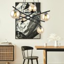 Lampa wisząca ESSA 5 miodowy kolor miodowy polska produkcja