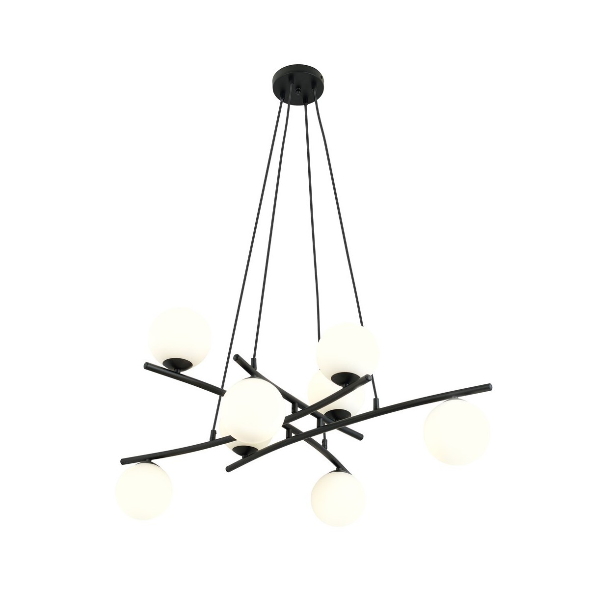 Lampa wisząca ESSA 8 OPAL kolor biały polska produkcja