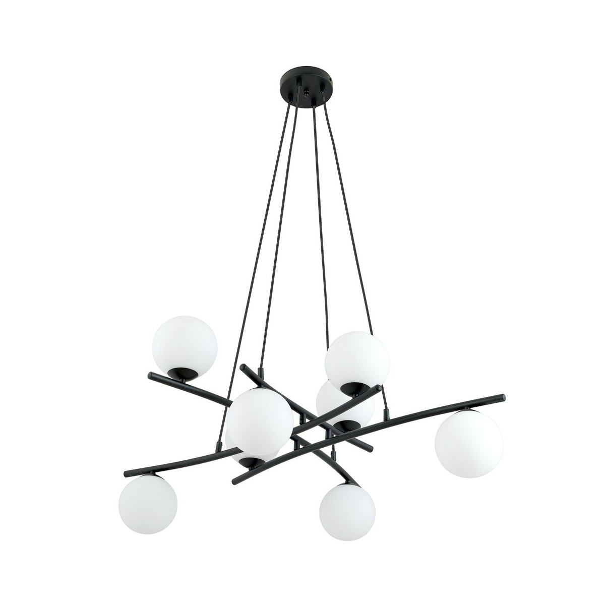 Lampa wisząca ESSA 8 OPAL kolor biały polska produkcja