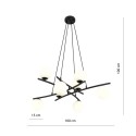 Lampa wisząca ESSA 8 OPAL kolor biały polska produkcja