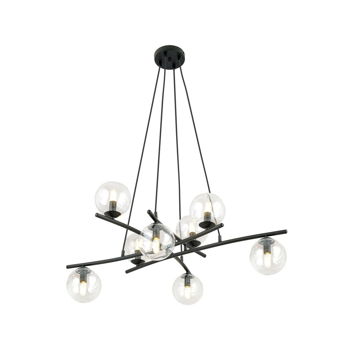 Lampa wisząca ESSA 8 TRANSPARENT kolor transparentny polska produkcja