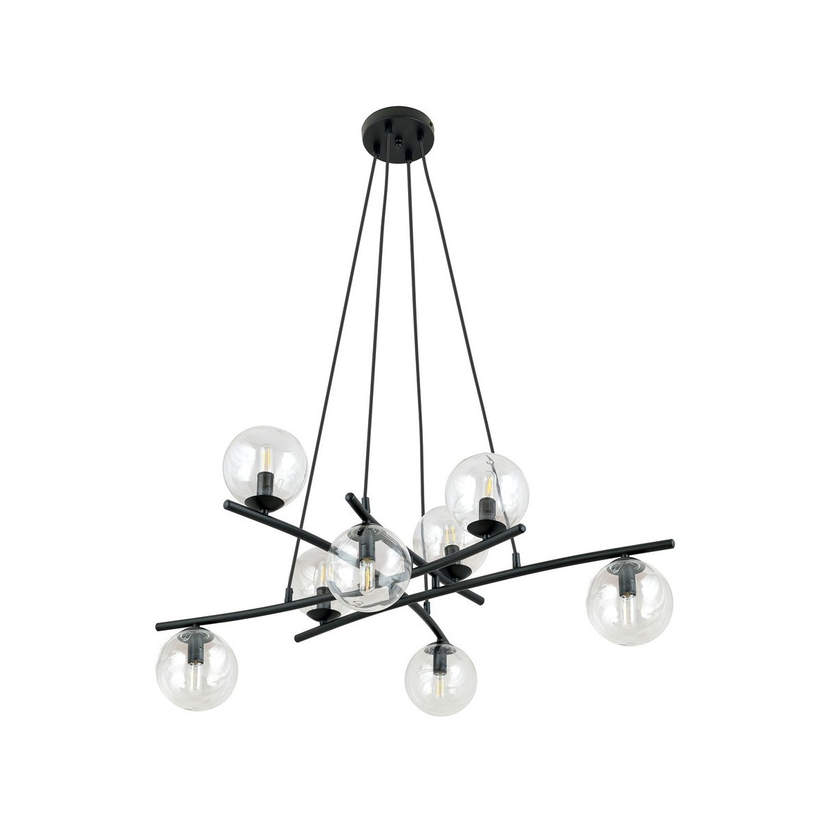 Lampa wisząca ESSA 8 TRANSPARENT kolor transparentny polska produkcja