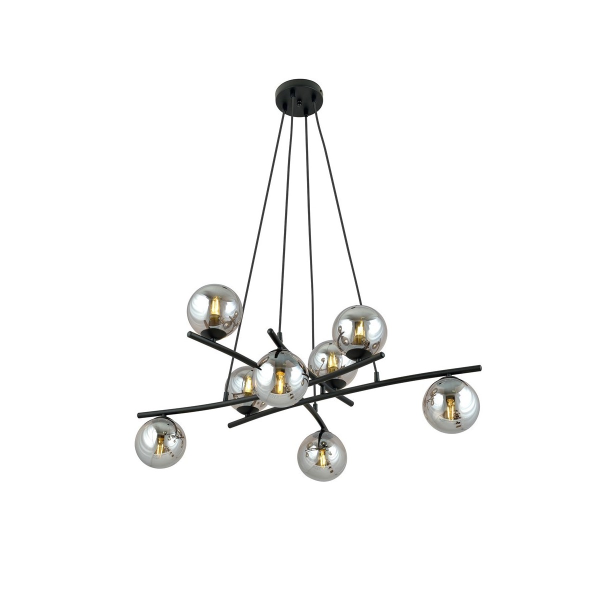 Lampa wisząca ESSA 8 GRAFIT kolor grafit polska produkcja