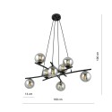 Lampa wisząca ESSA 8 GRAFIT kolor grafit polska produkcja