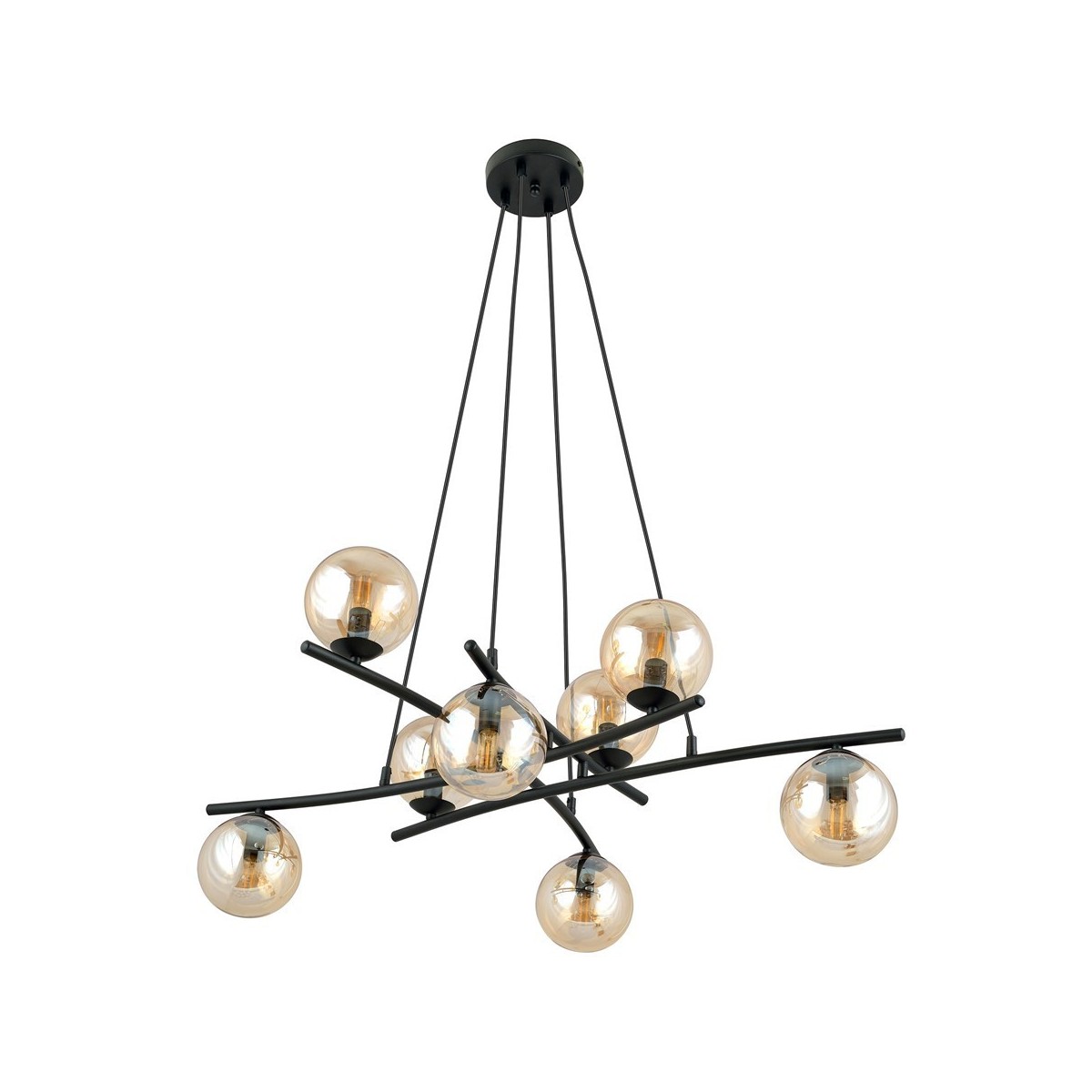 Lampa wisząca ESSA 8 miodowy kolor miodowy polska produkcja