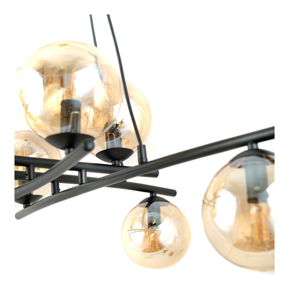 Lampa wisząca ESSA 8 miodowy kolor miodowy polska produkcja