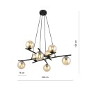 Lampa wisząca ESSA 8 miodowy kolor miodowy polska produkcja