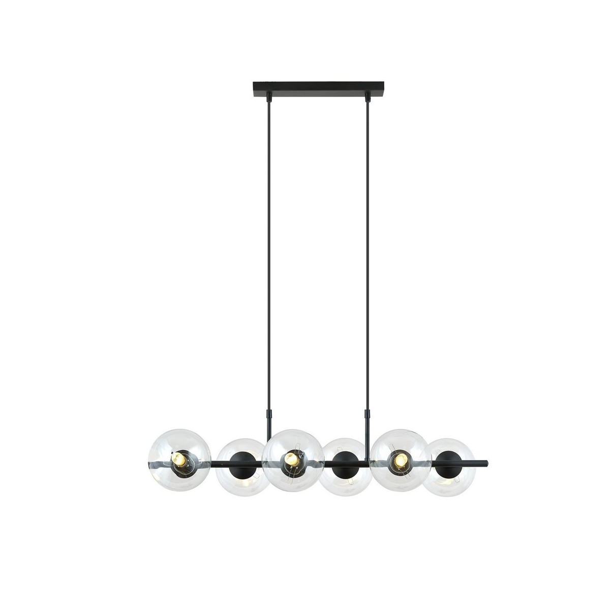 Lampa wisząca RORY 6 TRANSPARENT kolor transparentny polska produkcja