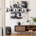 Lampa wisząca RORY 6 GRAFIT kolor grafit polska produkcja
