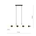 Lampa wisząca RORY 8 OPAL kolor biały polska produkcja