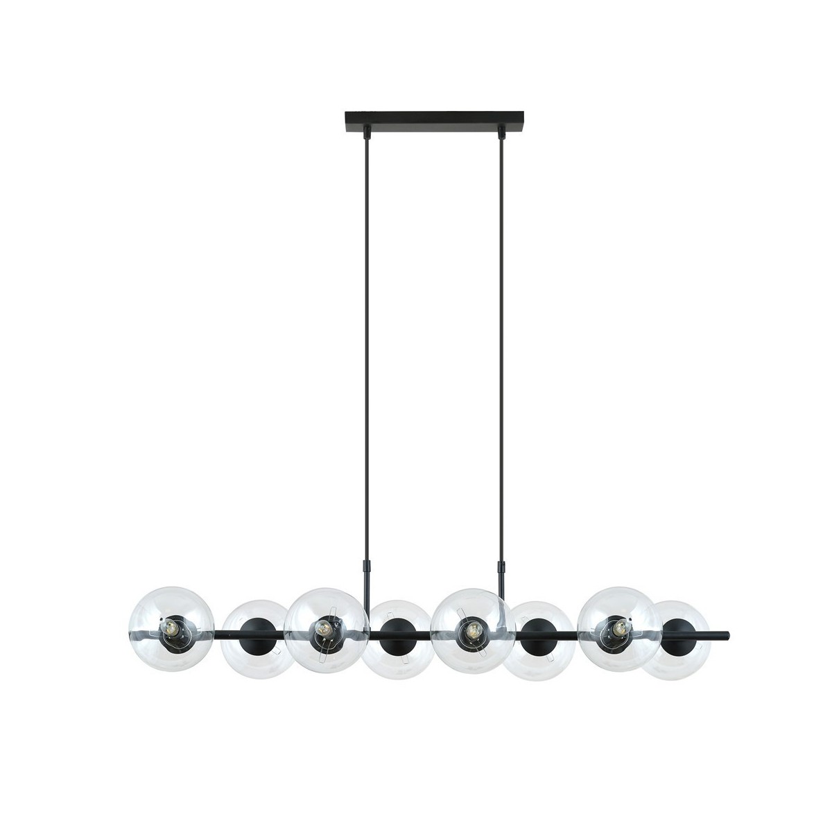Lampa wisząca RORY 8 TRANSPARENT kolor transparentny polska produkcja