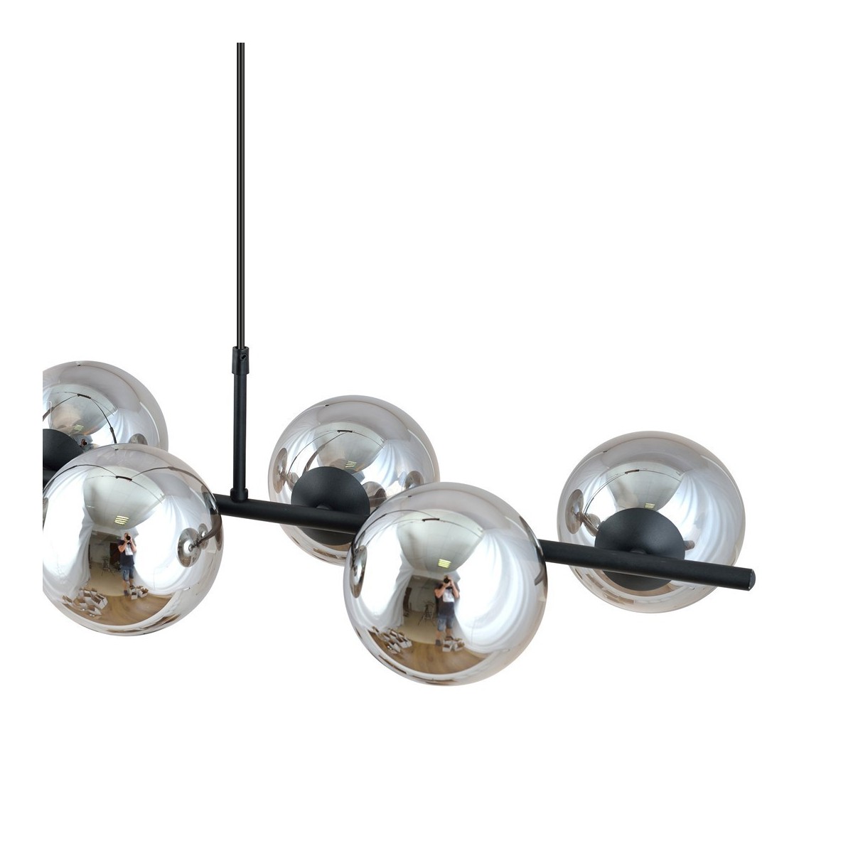 Lampa wisząca RORY 8 GRAFIT kolor grafit polska produkcja