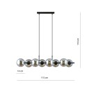 Lampa wisząca RORY 8 GRAFIT kolor grafit polska produkcja