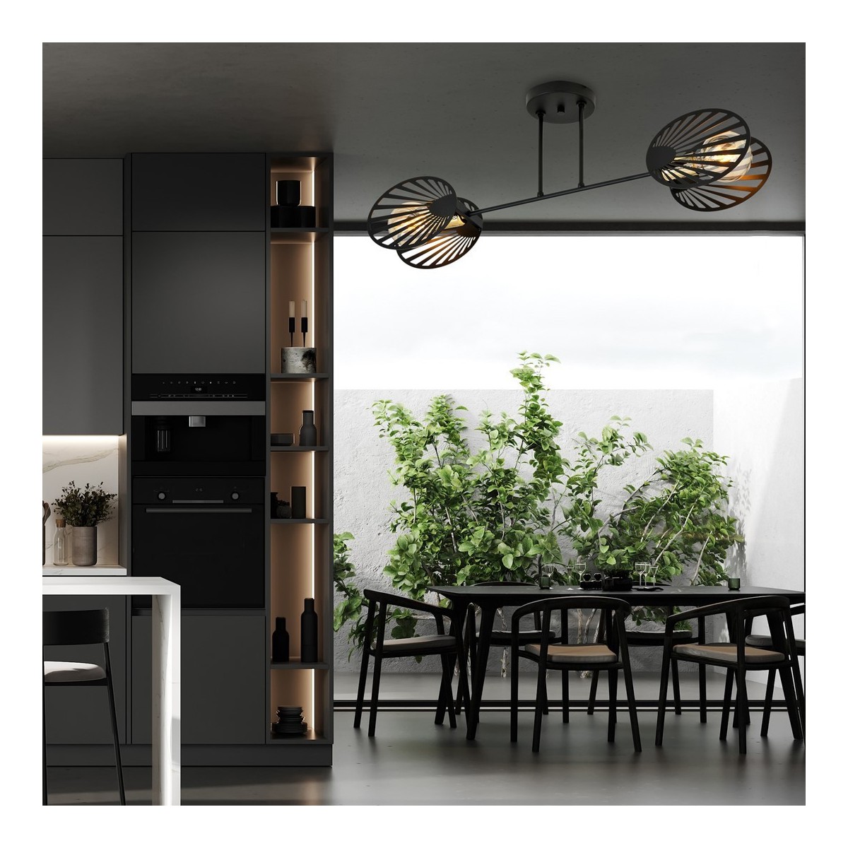 Lampa sufitowa TALIA 2 BLACK  kolor czarny polska produkcja