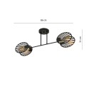 Lampa sufitowa TALIA 2 BLACK  kolor czarny polska produkcja