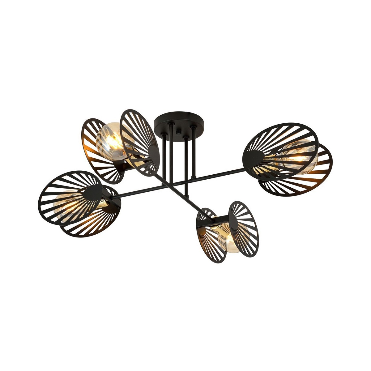 Lampa sufitowa TALIA 4 BLACK  kolor czarny polska produkcja