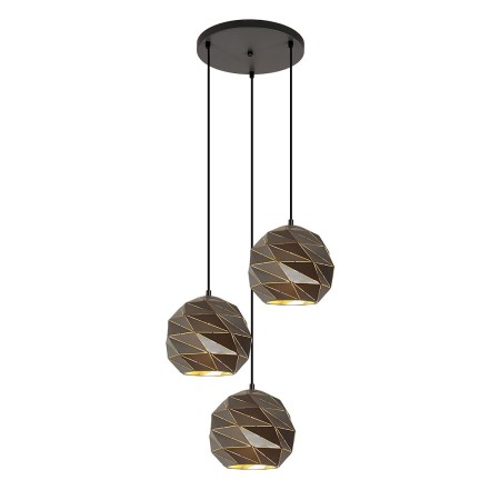 Nowoczesna lampa wisząca ITALUX PND-2424-3S-GR+GD