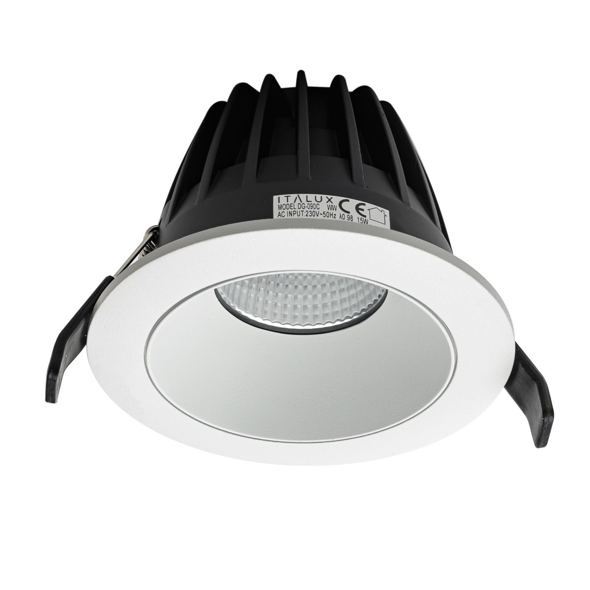 Nowoczesna lampa wpuszczana w sufit ITALUX DG-090C/WK-NW/50