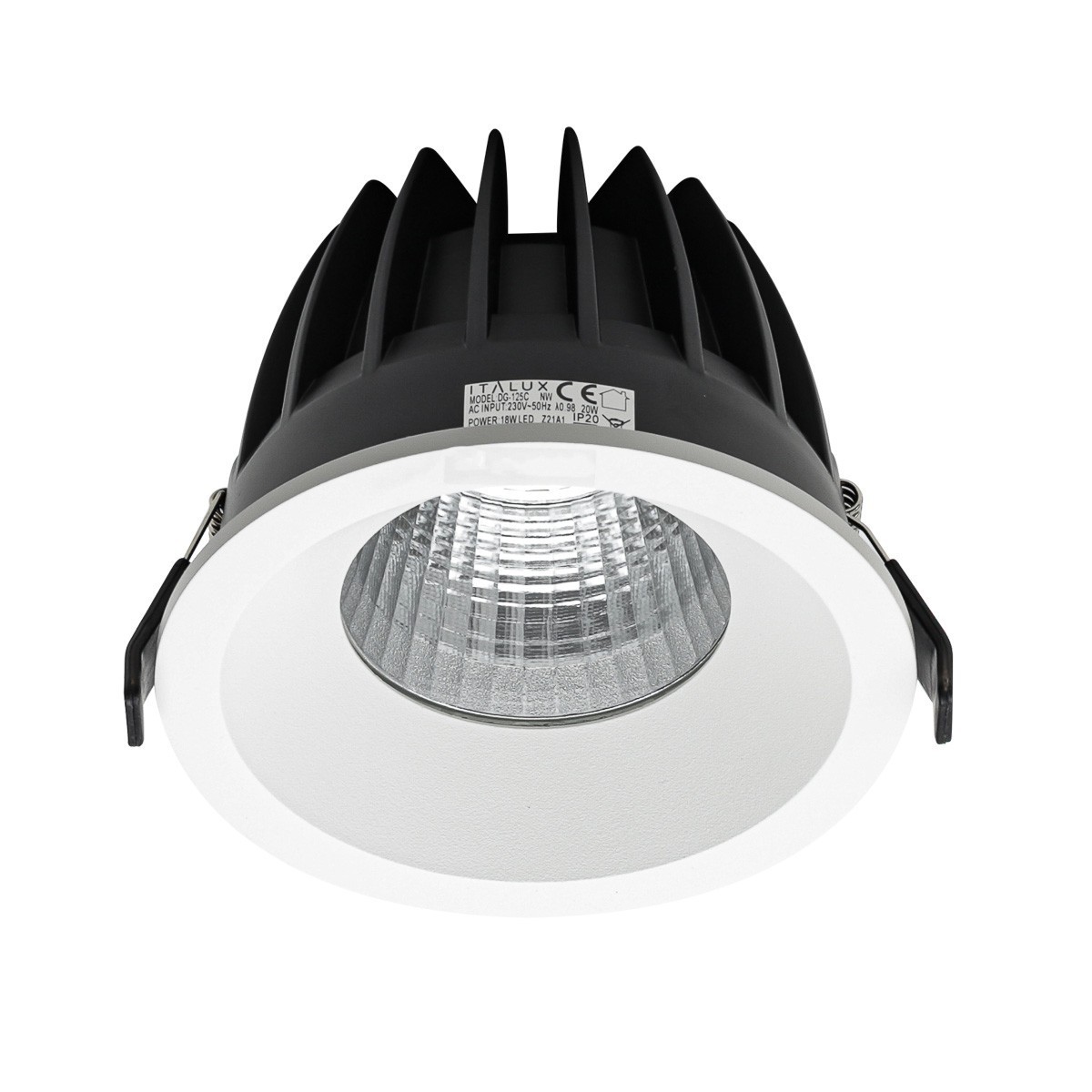 Nowoczesna lampa wpuszczana w sufit ITALUX DG-125C/WK-WW/70