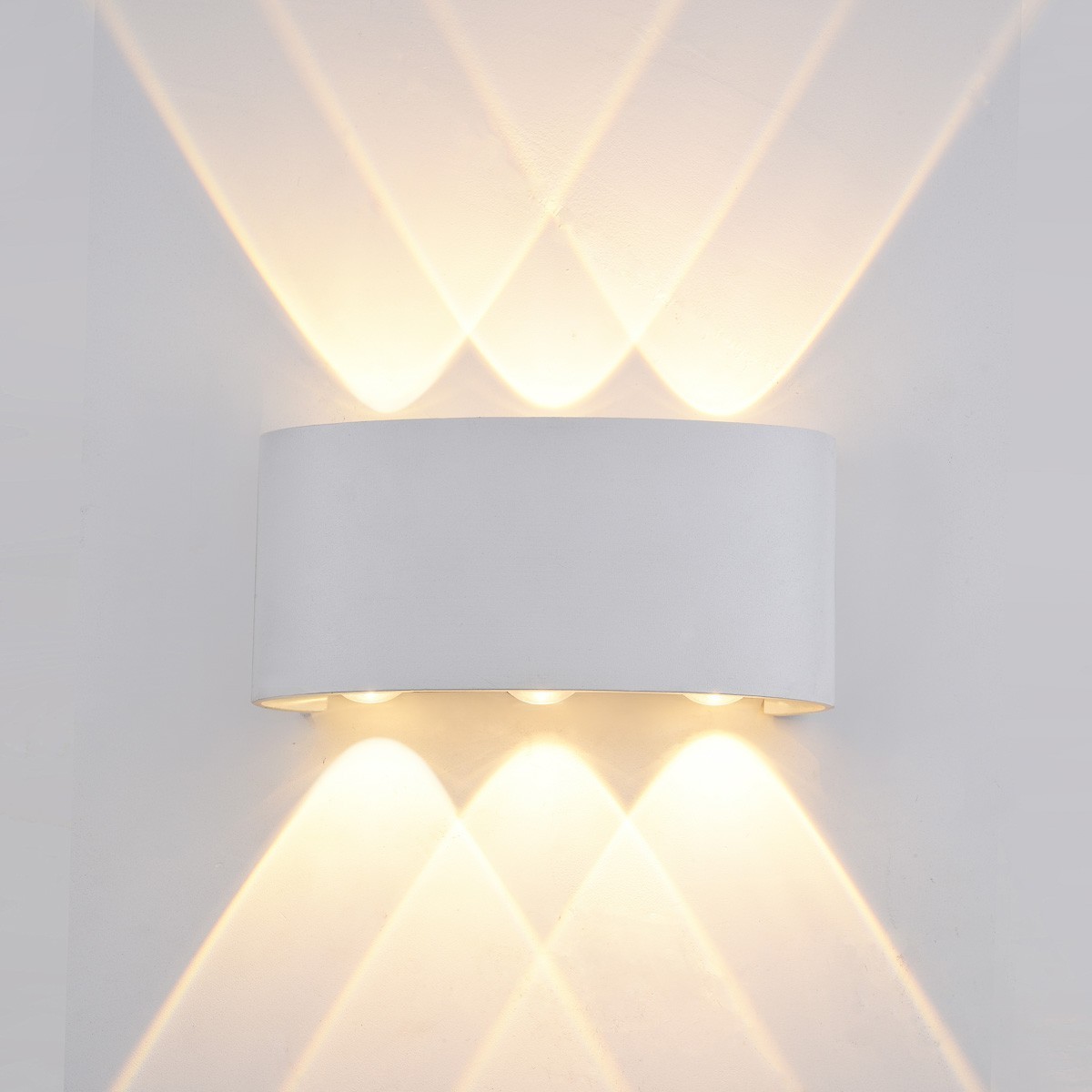 Lampa nowoczesna Kinkiety zewnętrzne ITALUX OWL-451-3-WH