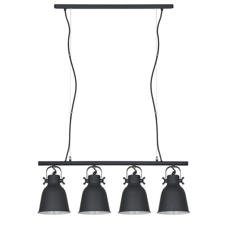 Lampa wisząca w stylu industrialnym i retro ITALUX MD-HN82608-4-BK+WH